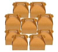 Veemoon 20 Boîtes Alimentaires en Papier Kraft Petit Format, Boîtes à Écologiques pour Snacks et Friture, Légers pour Restauration Rapide, Emballage Kraft Naturel, Support Alimentaire