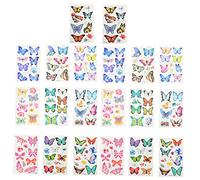 Veemoon 20 Feuilles Autocollants de Temporaires de Décorations Festives pour Garçon Fille Faciles à Appliquer Designs Variés Parfaits pour Attirer Attention Lors des Fêtes
