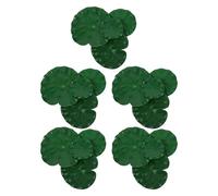 Veemoon 20 Feuilles de Lotus Artificielles Flottantes, Fausses Feuilles de Lotus Décoratives en Plastique, 4 Tailles, Décoration Bassin, Piscine et Jardin Aquatique Extérieure