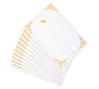 Veemoon 20 feuilles Papier à Lettres Kraft Rétro Vintage Blanc Ligné pour Écriture Lettres de Remerciement Invitations et Artistique