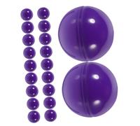 Veemoon 20 pièces Boules Creuses en Plastique Ouvertes pour activités ludiques colorées et récompenses de Groupe Accessoires Creux pour fêtes et Jeux Classe 20 pcs 4 cm Violet
