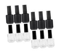 Veemoon 20 Pièces bouteille de vernis à ongles vide Gel contenant de vernis à ongles vide mince polonais UV bouteilles fournitures de magasin de manucure Un verre