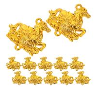 Veemoon 20 Pièces Breloques Cheval pour Bijoux DIY Pendentifs Zodiac Chinois pour Collier Bracelet Décoration Nouvel An Feng Shui