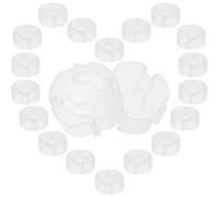 Veemoon 20 Pièces Cache-prises de Sécurité en Abs pour Prises Électriques Domestiques, Protecteur Difficile à Retirer pour Garçon et Filles et Animaux, pour Maison