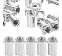 Veemoon 20 Pièces Écrous Pivotants en Fer Tom Lug 6mm pour Tambour de Sol Texture Résistante et Forme Délicate, Accessoire pour Batterie Jazz et Militaire