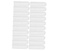 Veemoon 20 Pièces Embouts Silicone pour Nettoyage des Oreilles Couvre Ecouvillons Souples Réutilisables pour Élimination Cérumen Accessoires de Protection pour Soins Auriculaires