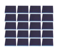 Veemoon 20 Pièces Éponge à Poncer à Double Grain, Bloc de Ponçage de Précision, Éponge Abrasive Lavable en Émeri et Mousse, Bleu, pour Plastique et Murs, Ponçage de Précision à Sec