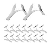 Veemoon 20 Pièces Guide de Porte Coulissante pour Placard Positionneur Robuste pour Rail Inférieur Accessoire Silencieux sans Outil Support Précis pour Portes de Garde-robe