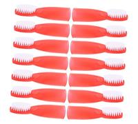 Veemoon 20 Pièces Lot Brosses à Dents Doigt Souples pour Prison Mini Brosse à Dents Sécurisée pour Nettoyage Oral Protection Hygiène Buccale Établissement Sécurisé