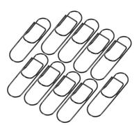 Veemoon 20 Pièces Petits Clips de Documents en Métal Noir, Trombones Mini, pour Fichiers et Mémos, Décoratifs, Faciles à Installer Retirer, Bureau et Usage Quotidien