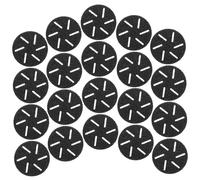 Veemoon 20 Pièces Têtes de Rechange pour Broyeur de Électrique Surface Fine Douce pour Peau Sensible Rénovation des Callosités et Peaux Mortes Accessoires de Pédicure Noirs