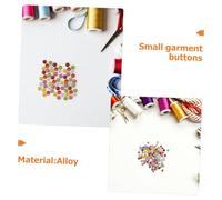 Veemoon 200 Pièces Micro Buttons Mini Metal Fasteners For Doll Clothing Bjd Accessories Tiny Round Sewing Supplies For DIY Crafts