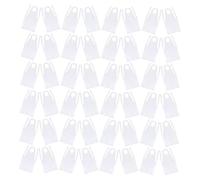 Veemoon 200 Pièces Tablier Jetable Transparent Sans Manches Imperméable pour Adultes Protection Vêtements Huile et Étanche pour Cuisine Peinture Ménage Pique et Fête