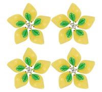 Veemoon 20pcs Breloques en Résine Jaune pour Ambiance Estivale, pour Création Bijoux et Projets D'artisanat DIY