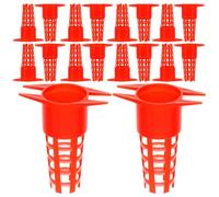 Veemoon 20pcs Cages à Abeilles en Plastique Rouge pour Élevage de Reines Design Pratique pour Améliorer L'efficacité du Travail Apiculture Professionnelle