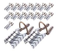 Veemoon 20pcs Modèles Ongles en Aluminium Réutilisables pour Extensions UV Gel, Argenté, pour Manucure Professionnelle et Soin à Domicile