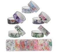 Veemoon 20rouleaux Ruban Washi Décoratif Transparent pour Scrapbooking DIY Ruban Adhésif Esthétique Kawaii pour Planner et Décoration Créative