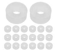 Veemoon 24 joints d'étanchéité en silicone pour valve de gonfleur de | Joint torique pour gonfleur de pneus, conception en silicone flexible, étanchéité parfaite, compatible avec les