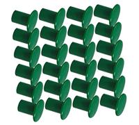 Veemoon 24 pièces Capuchons de Protection Plastique Robustes pour Tuteurs de Jardin Lot d'Embouts pour Bâtons de Bambou Extérieurs Faciles à Installer Protection pour Clôtures et Plantes