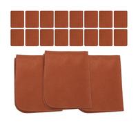 Veemoon 24 Pièces Chiffon de Nettoyage Microfibre Marron Multifonctionnel pour Écran de Téléphone Portable et Surfaces D'instruments, Épais en Suède, Emballage Individuel, pour Usage à
