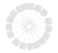 Veemoon 24 Pièces Électrodes Gel Autocollantes Pour Appareil De Stimulation Musculaire Réutilisables Électrodes Auto-adhésives Durables Pour Soins Thérapeutiques