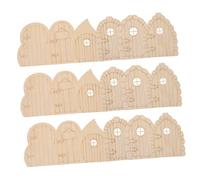 Veemoon 24 Pièces Miniature Cottage Door Non Peint Portes de Fée DIY pour Maison de Poupée Fête et Événement Accessoires Créatifs