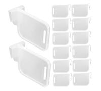 Veemoon 24 pièces Organisateur Frigo Diviseurs Ajustables Plastique PP Résistants Séparateurs Étagère pour Rangement Réfrigérateur Cuisine Compartiments Personnalisables et Design Élégant