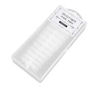 Veemoon 240 Faux Ongles Adhésifs Ultra-Fins Transparents sans Traces Kit Manucure 240 Pcs Patchs pour Ongles Naturels Accessoires Nail Art pour Fêtes et Usage Quotidien