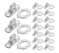 Veemoon 25 Boutons-Pression Métalliques à Rotation Œillet Clips de Fixation Robustes pour Toile Kit 25 Pièces pour Bâches Paquet et Vêtements Accessoires de Couture et Encadrement