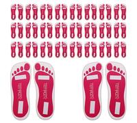 Veemoon 25 Paires Coussinets Adhésifs Jetables pour Antidérapants Protecteurs de Semelle pour Bronzage sans Soleil Accessoires de Spa et Salon pour Autobronzant
