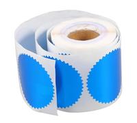 Veemoon 250pièces Sceau Relief Vierge Bleu Autocollants Pour Certificats Invitations De Mariage Étiquettes à Bords Dentelés Sceaux De Récompense