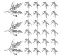 Veemoon 25pièces Pendentif Érable Breloques pour Colliers et Bracelets Mini Breloques pour Création de Bijoux DIY