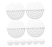 Veemoon 25pièces Protection Pour Outil De Pose Extensions Capillaires Écran Transparent Entretoises Rondes Protection Thermique Gabarit Entretoise Rond