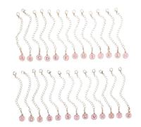 Veemoon 26pièces Breloques Lettres Anglaises Pour Bracelets Chaîne Pendentif Décoration Suspendue Artisanat Sac à Dos Porte-clés