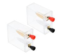 Veemoon 2ensembles Salt Box Battery Case Kit Expérience Éducatif De Piles Plastique Transparent pour Expérimentations Matériel Scientifique pour Étudiants Physique