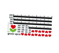 Veemoon 2feuilles Toise De Croissance Pour Garçon Fille Toise De Dessin Animé Avec Stickers Muraux Autocollants De Hauteur Simples Pour Chambre Garçon Fille Ou Décoration Intérieure