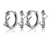 Veemoon 2paires Boucles Oreilles Étoiles Pour Femmes Piercing Cartilage Petites Boucles Oreilles Bijoux Manchette