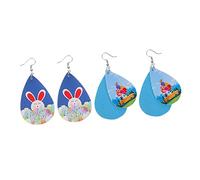 Veemoon 2paires Boucles Oreilles Goutte Eau Pour Pâques Pendantes Pour Femmes Design Élégant