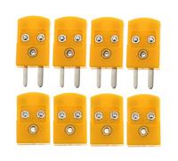 Veemoon 2paires Extrémités De Rallonge Pour Thermocouple De Type k Adaptateurs Mâles Et Femelles Connecteurs De Fil Électrique Remplacement De Prise Droite