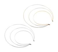 Veemoon 2pcs Bandeaux Dorés en Fer à Triple Couche, Bandeaux de Mariage Style Ancien, Accessoires Cheveux Confortables pour Femmes, pour Cosplay et Tenues Traditionnelles