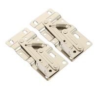 Veemoon 2pcs Charnières de Plateau Invisibles à Ressort en Fer, Ouverture à 45 Degrés, Mécanisme de Fermeture Automatique Silencieux, pour Tiroirs Basculants et Meubles de Salle de Bain