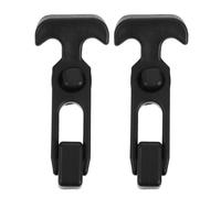 Veemoon 2pcs Moraillon à Poignée en T Flexible en Caoutchouc et Acier Inoxydable, Loquets de Tirage Résistants à L'usure pour Capot Moteur et Boîte à Outils
