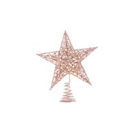Veemoon 2pcs Rose Gold pour Arbre De Noël - Décorations Étincelantes De 20 Cm pour Sapin De Noël