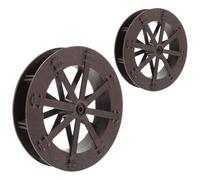 Veemoon 2pcs Roues à Cascade en Plastique pour Fontaine, Accessoires pour Aquarium et Bureau, Circulation d'eau, Finition Soignée pour Décoration Feng Shui
