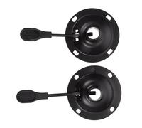 Veemoon 2pièces Accessoires De Chaise Châssis De Fauteuil avec Plateau Rond Pivotant De Noir pour Mobilier Pratique