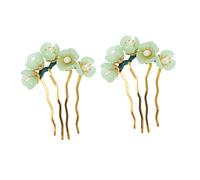 Veemoon 2pièces Baguettes De Cheveux Vintage Fleurs Épingles Décoratives Chinoises Accessoire Élégant Pour De Et Événements Spéciaux