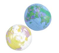Veemoon 2pièces Ballon Gonflable Forme De Globe Terrestre Jouet De Plage Pour Piscine Ballon De Fête Pour Natation