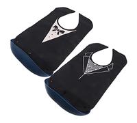 Veemoon 2pièces Bavoirs Lavables Pour Adultes Protection Imperméable Pour Repas Grands Bavoirs Réutilisables Pour Femmes Et Hommes