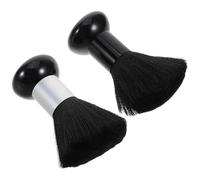 Veemoon 2pièces Brosse de Coiffage pour Cou Outil de Coupe de Cheveux Brosse à Dépoussiérer pour Cheveux Plumeau Professionnel pour Coiffeurs pour Hommes