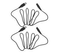 Veemoon 2pièces Câble de Charge USB pour Hydropulseur Câble Alimentation Embouts Forme de Huit Compatible avec Appareils de Rasage Soins Dentaires